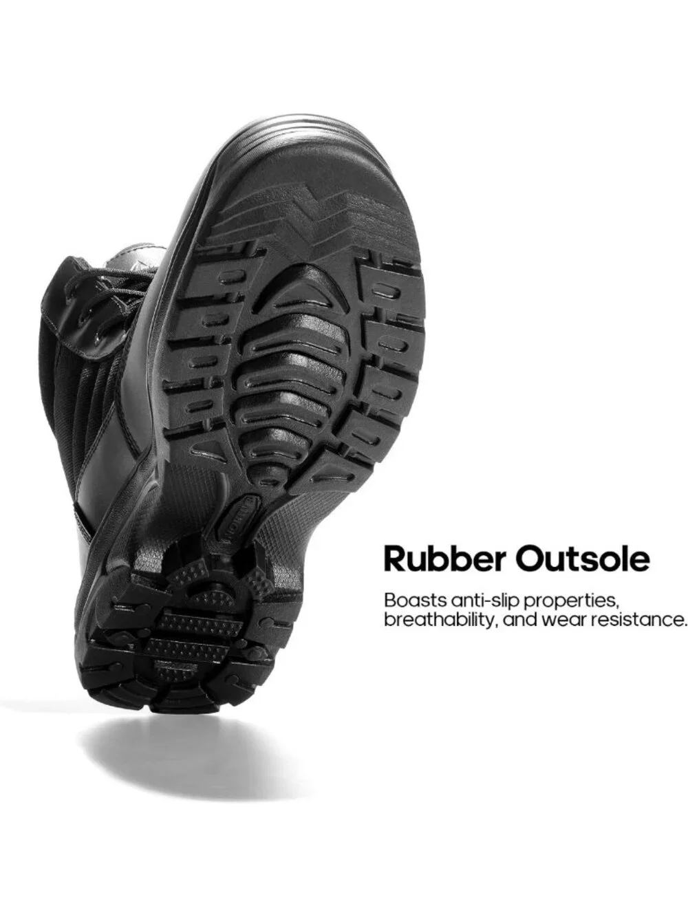 Men's Waterproof Military Work Boots - 6 Inch Tactical Hiking Shoes, Durable